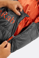 Rab Ascent 500 Down Sleeping Bag - Graphene- Regular LH
