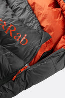 Rab Ascent 500 Down Sleeping Bag - Graphene- Regular LH