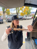 Big Agnes OG Logo Flat Brim Twill Trucker Hat - Black