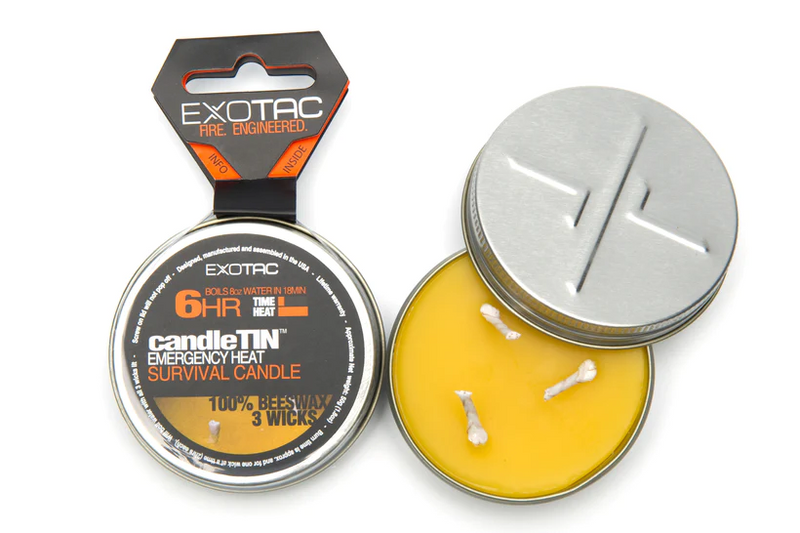 Exotac CandleTin - Small - Hot Burn 6hr 3 Wick