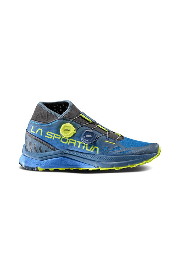 La Sportiva Jackal Boa II Mens Running Shoes, S.Blue/Lime
