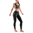 Skins Series 3 Womens 7/8 Tights with Pocket - Black
