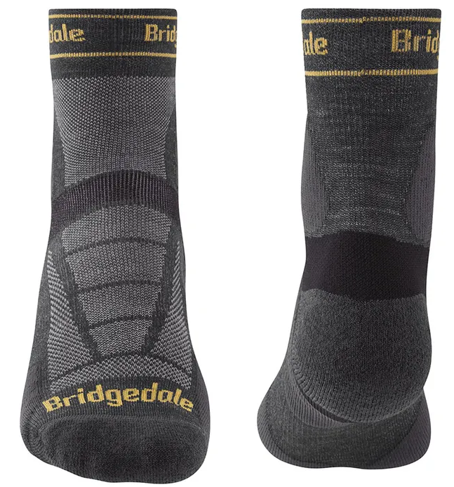 Bridgedale Men's Trail Run Ultra-Light Merino Crew Sock