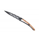 Deejo Black 37g Knife with Juniper Handle, Art Deco