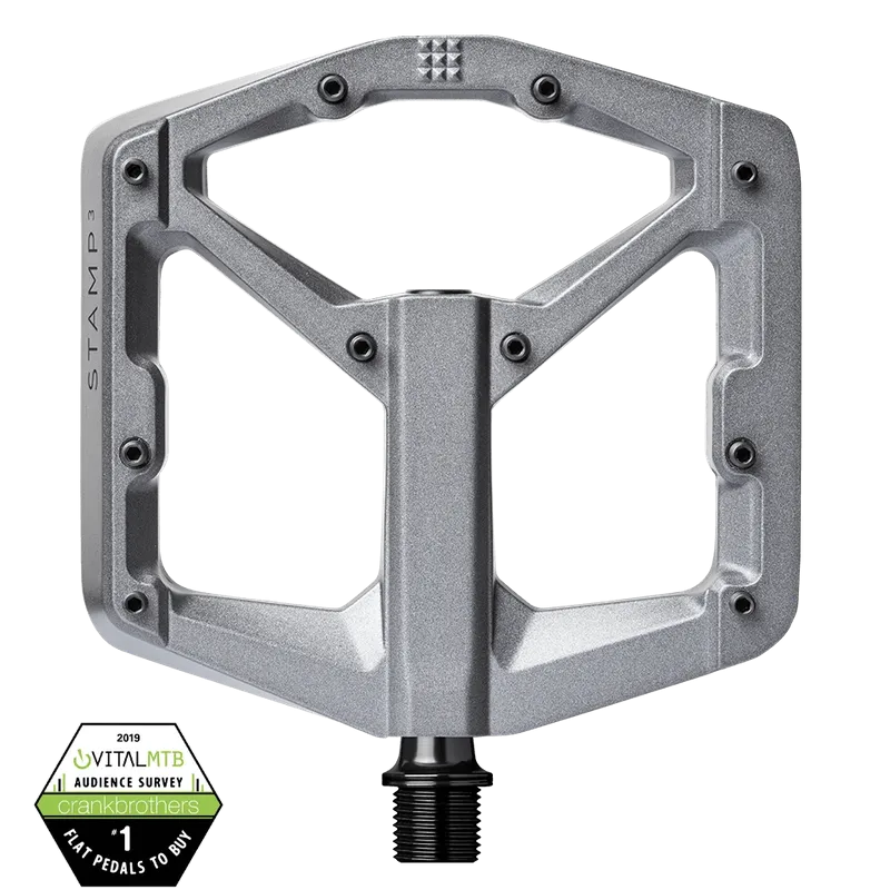 Crankbrothers Pedal Stamp 3 Large Grey Magnesium