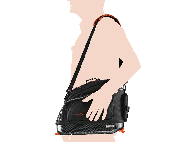 Ibera PakRak MultiMount Commuter Bag Blk (Inc Adaptor)