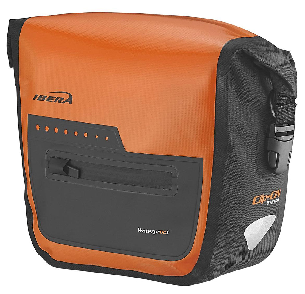 Ibera Waterproof H bar Bag Orange 3.5L Quick Release