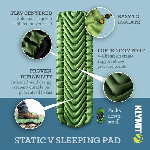Klymit Static V Sleeping Mat, Green