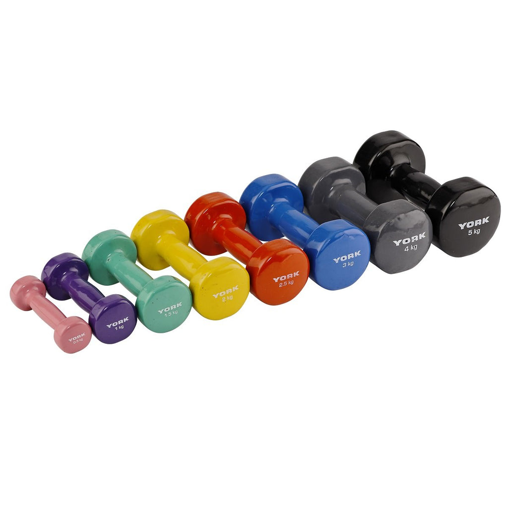 York Fitness Vinyl Dipped Dumbbell Gearshop New Zealand