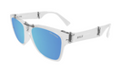Hilx Nomad Unfold Sunglasses - Matte White w/ Blue Polarized Lens | Gearshop NZ