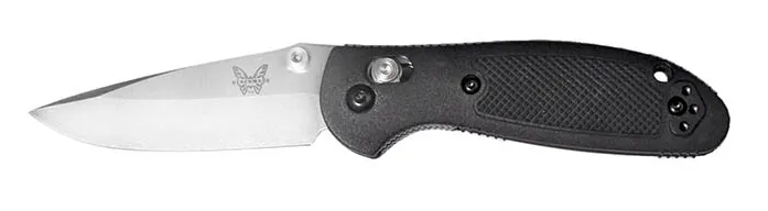 Benchmade Mini Griptilian Drop Point - Black Grivory
