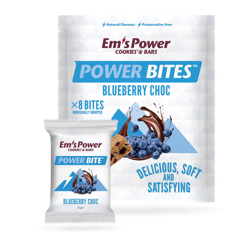 Em's Power Bites Pouch, Blueberry Choc