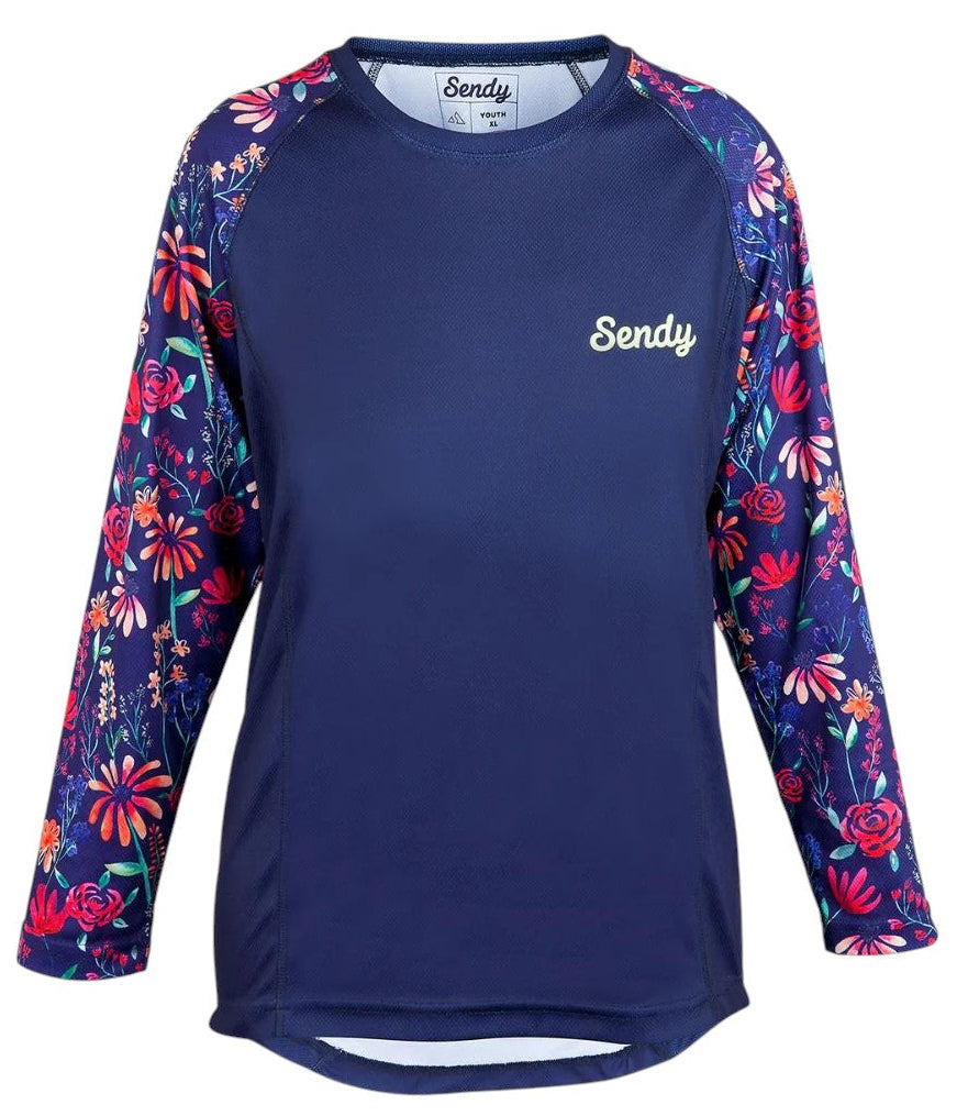 Sendy Women's Wild Flower Long Sleeve Bike Jersey
