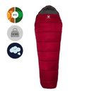 Domex Nimbus 200 Sleeping Bag, Burgundy