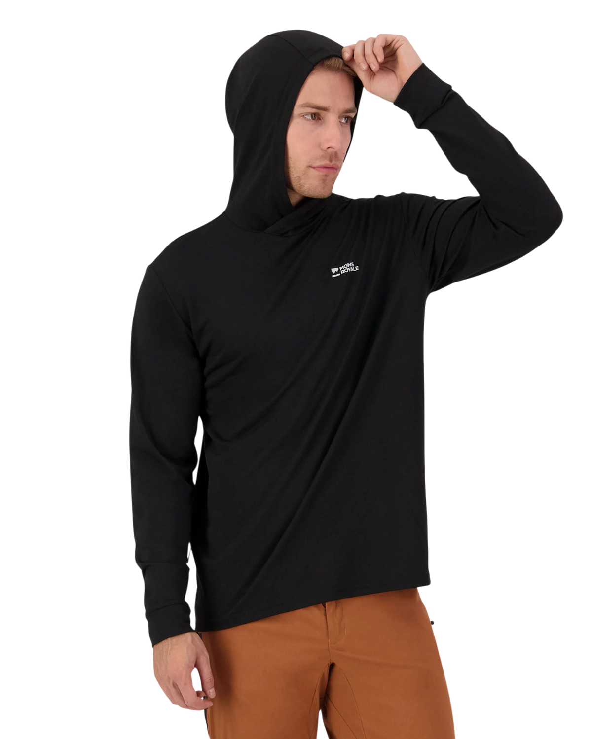 Mons Royale Men's Pivot Merino Long Sleeve Hoodie