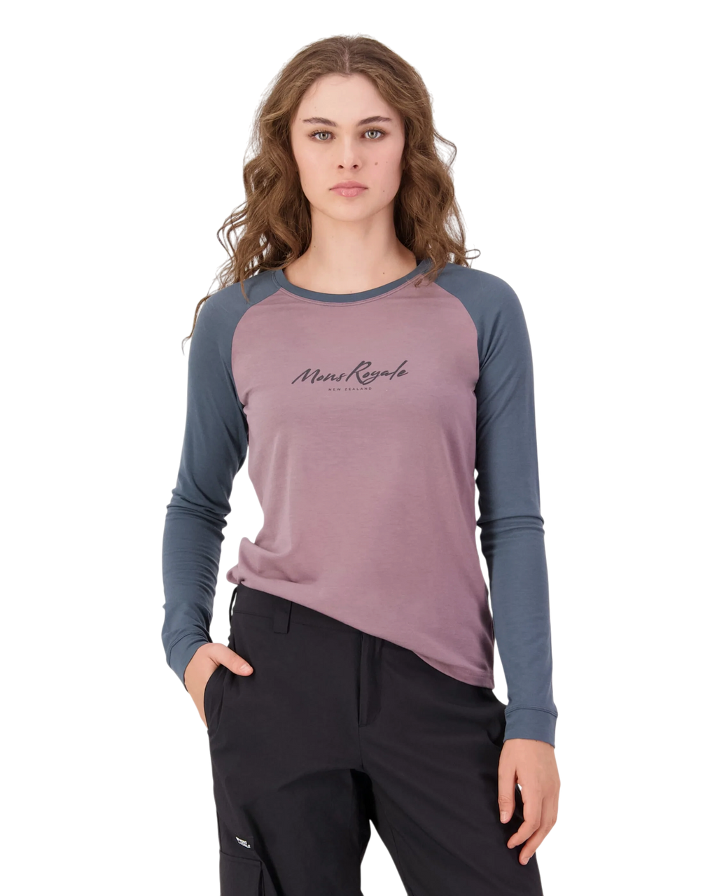 Mons Royale Women's Icon Merino Raglan Long Sleeve Top
