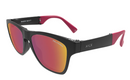 Hilx Nomad Unfold Sunglasses - Matte Black/Red w/ Red Polarized Lens | Gearshop NZ