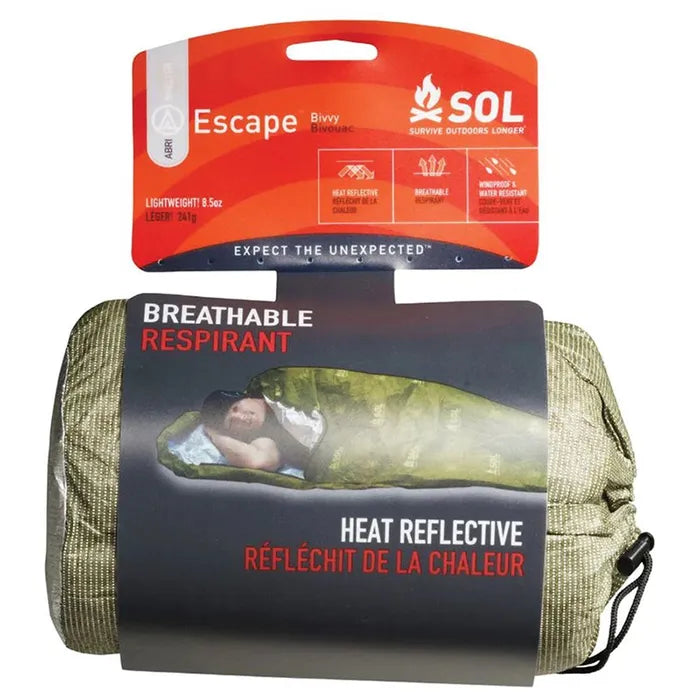 SOL Escape Bivvy w/ Hood - OD Green | Gearshop NZ