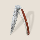 Deejo Tattoo 37g Knife with Coral Wood Handle, Mountain