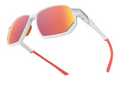 Hilx Kinetik Syndicate Sunglasses - Matte White w/ Red Lens | Gearshop NZ
