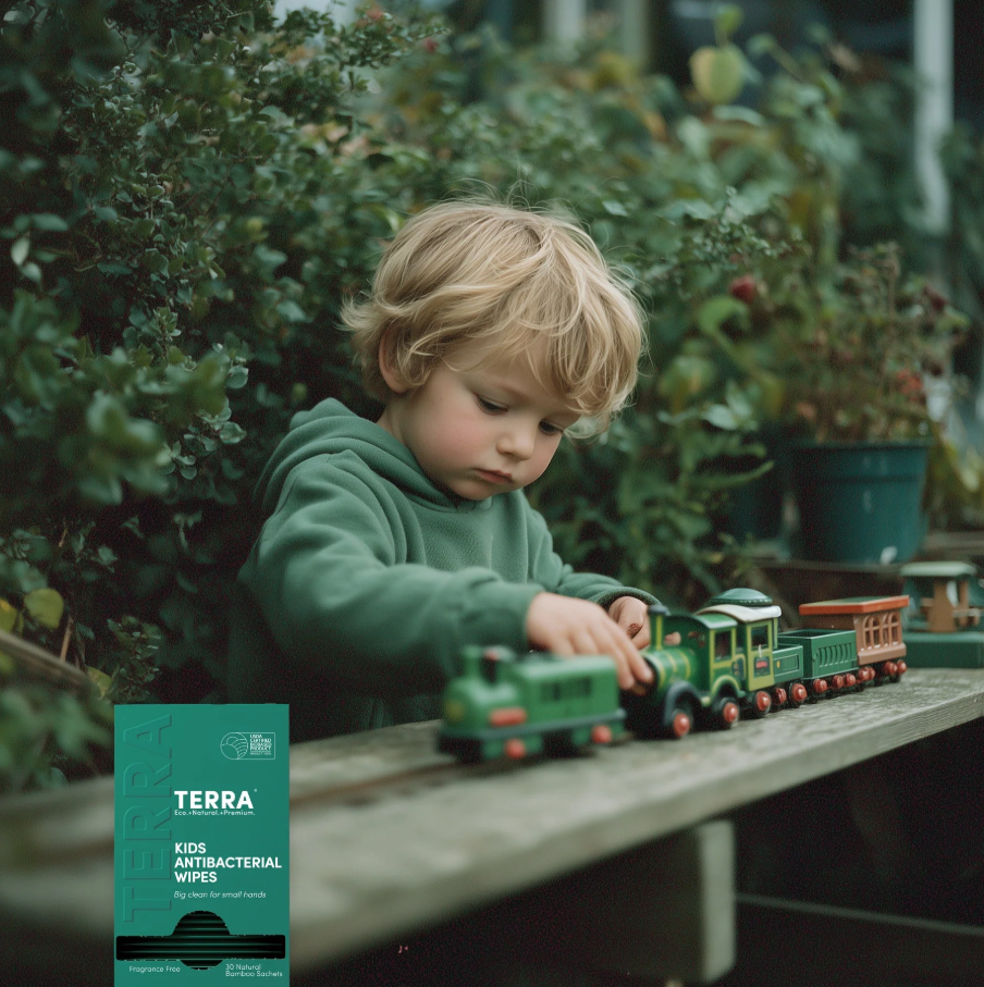 Terra Kids Antibacterial Wipes - 30x
