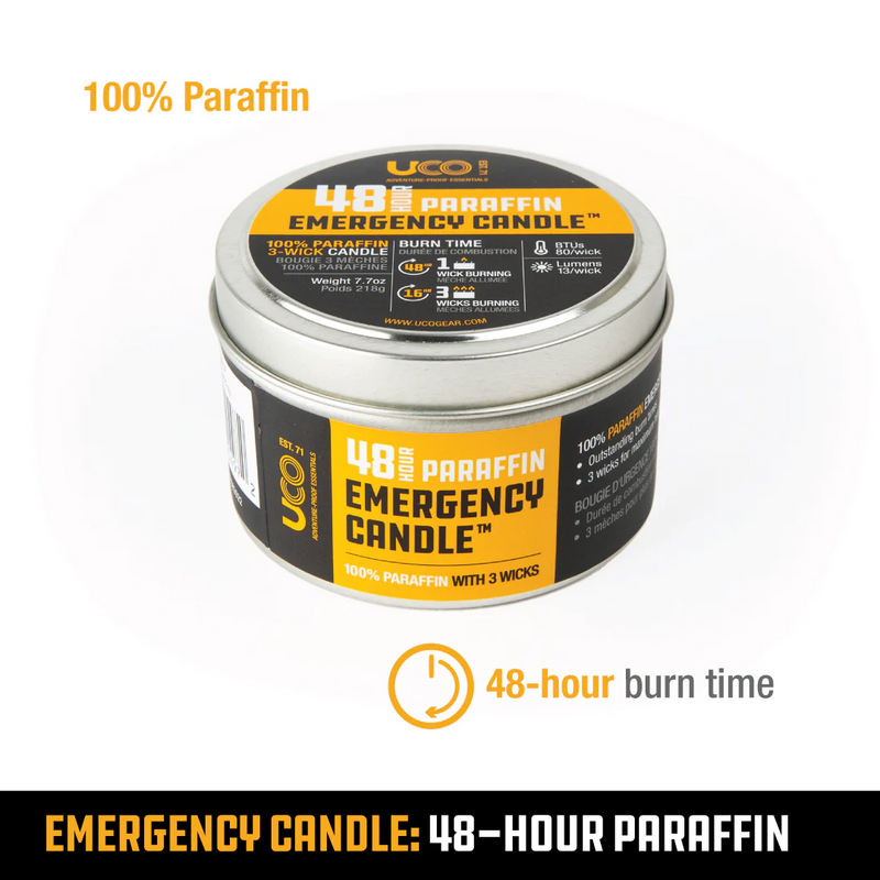 UCO 48hr Paraffin Emergency Candle