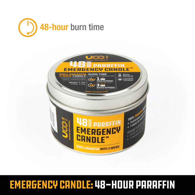 UCO 48hr Paraffin Emergency Candle