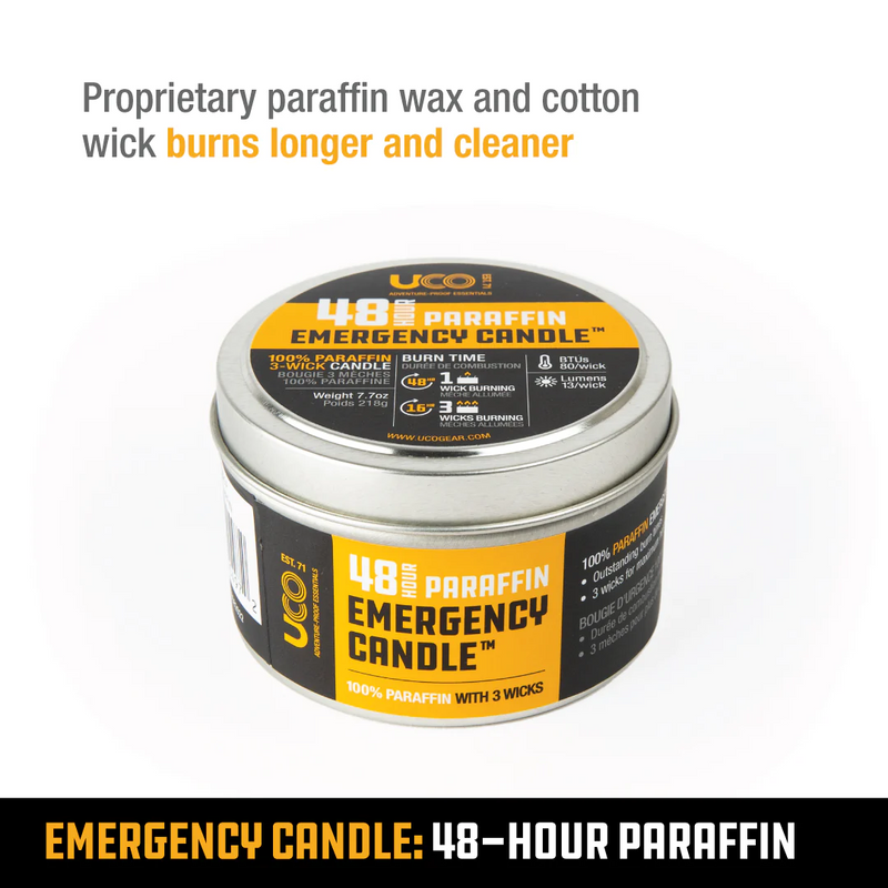 UCO 48hr Paraffin Emergency Candle