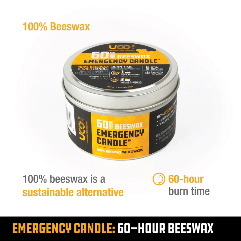 UCO 60hr Beeswax Emergency Candle