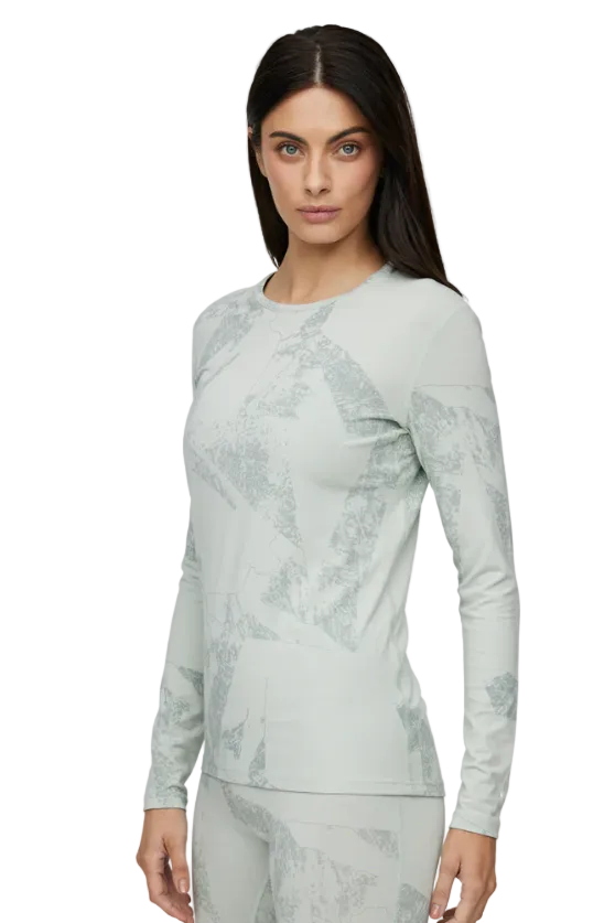 Le Bent Womens Fractal Midweight Crew
