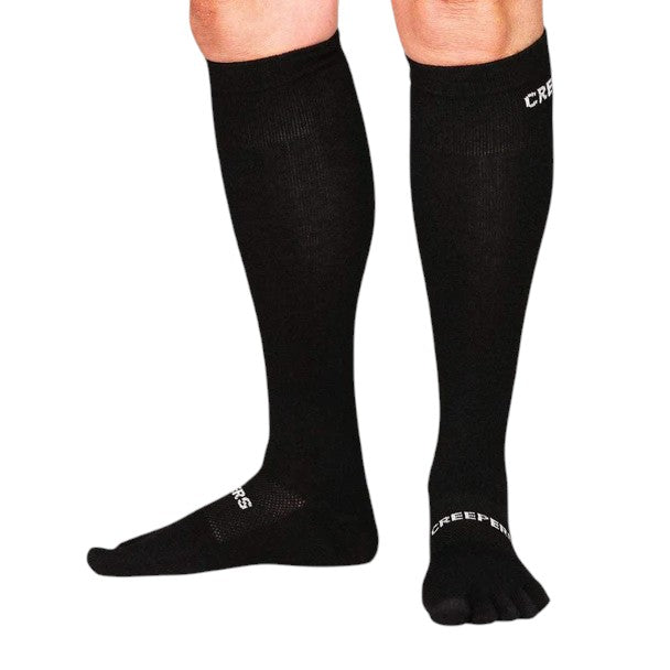 Creepers Merino Toe Socks - Over The Calf Length