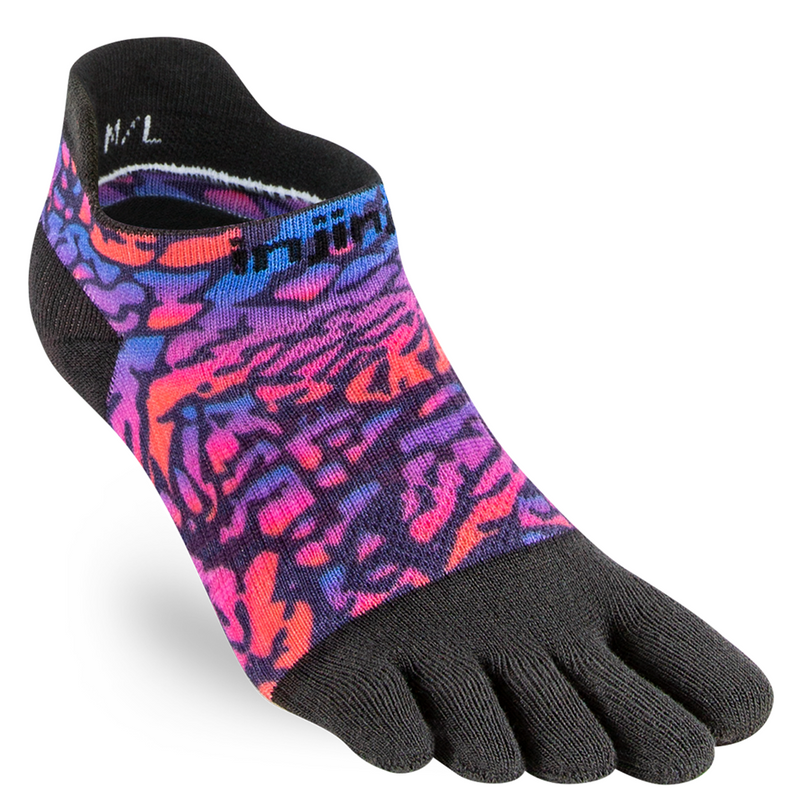 Injinji Spectrum Womens Run Lightweight No-Show