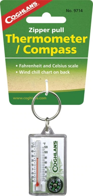 Coghlans Zipper Thermometer/Compass