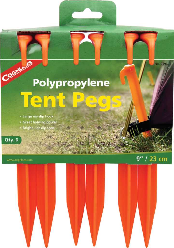 Coghlans 9" Poly Tent Pegs