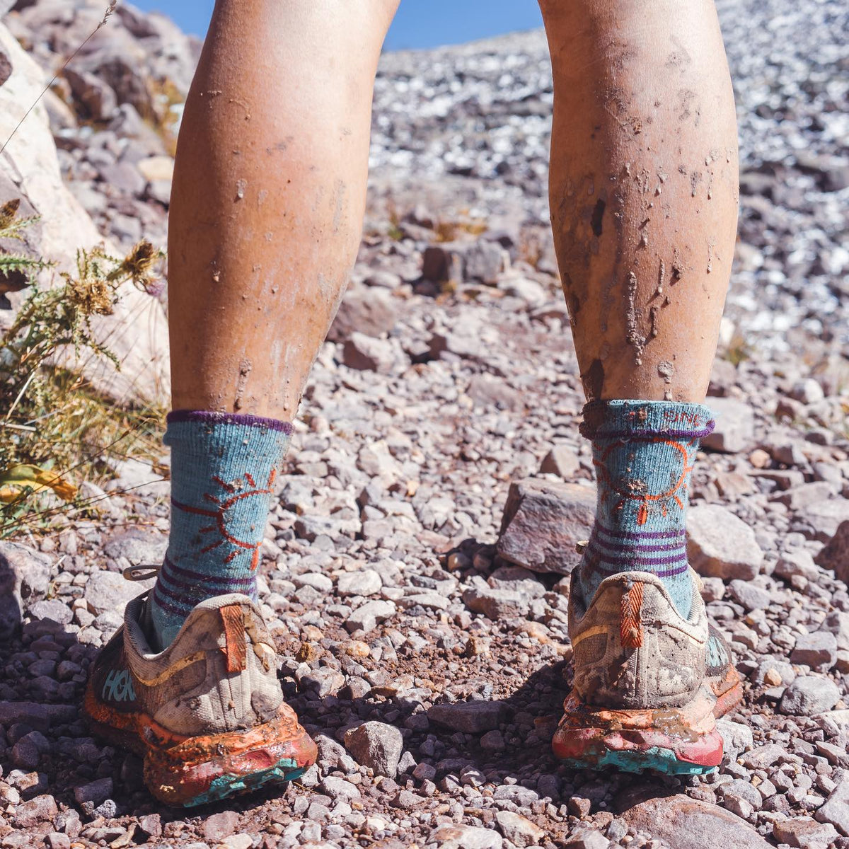 Point6 Merino Rising Sun III Ultra Light 3/4 Crew Sock