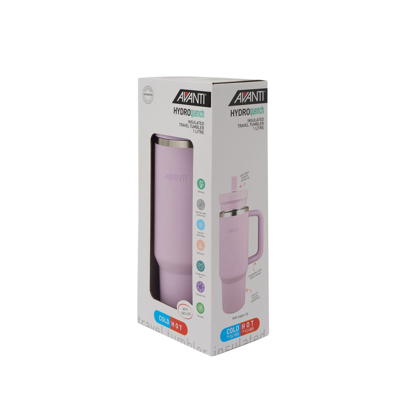 Avanti Hydroquench Insulated Tumbler - Dual Lids - 1L