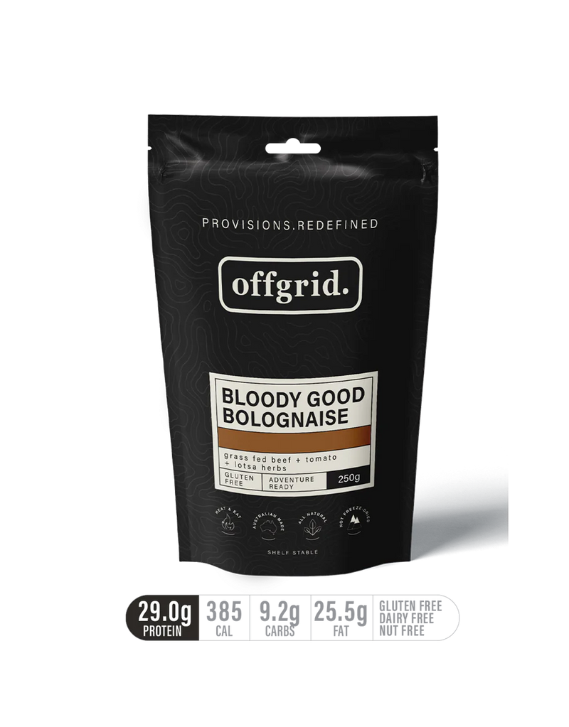 Offgrid Heat & Eat Meal - Wagyu Bolognaise 250g
