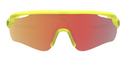Hilx Kinetik Trail Blazer Sunglasses - Matte Yellow/Blue w/ Red Lens | Gearshop NZ