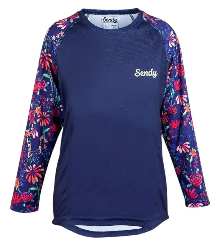 Sendy Youth Long Sleeve Bike Jersey