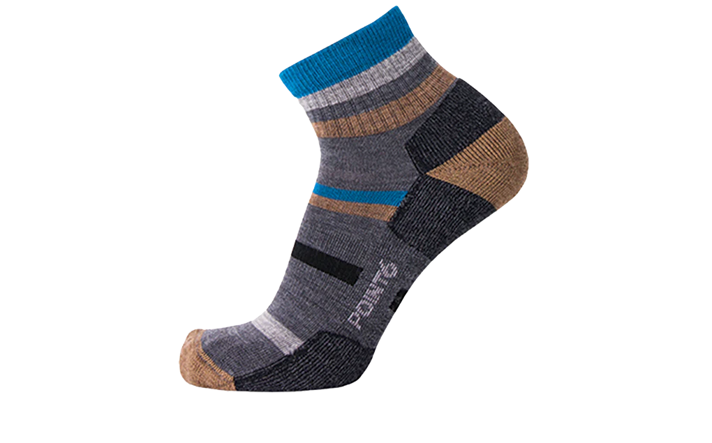 Point6 Merino Hiking Mixed Stripe Light Mini Crew Socks