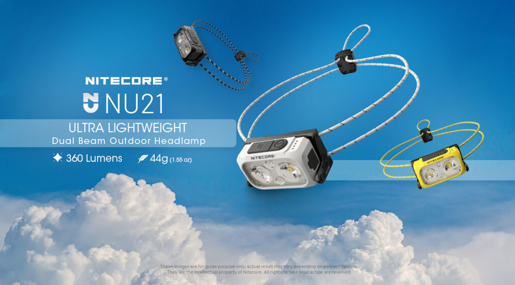 Nitecore NU21 USB Headlamp - Titan White