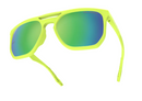 Hilx Trident Carnage Sunglasses - Neon Yellow w/ Green Polarized Lens | Gearshop NZ