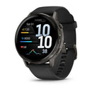 Garmin Venu 4 45mm - Slate with Black Silicone Band