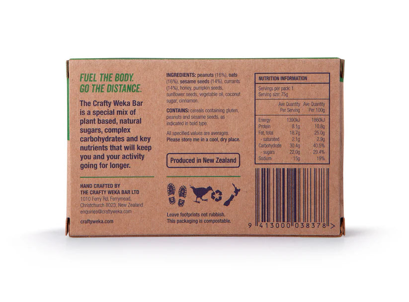 The Crafty Weka Bar 75g