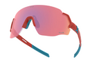 Hilx Kinetik Savage Sunglasses - Large - Shiny Red/Blue w/ Red Lens | Gearshop NZ