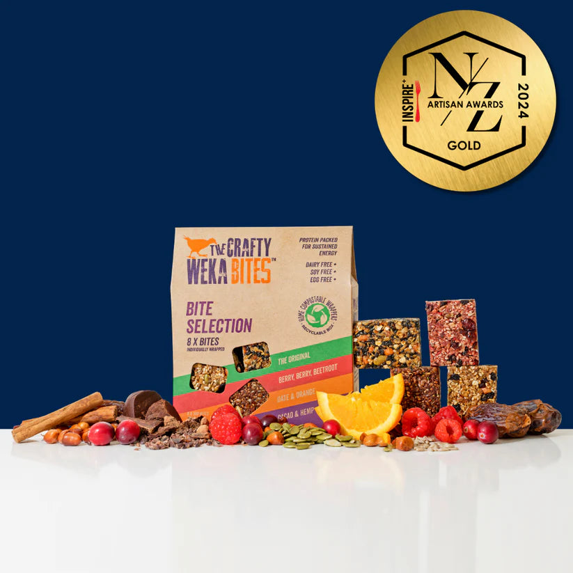 The Crafty Weka Mixed Flavour Snack Bars 30g (Pack of 8)