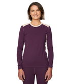 Le Bent Womens Geo Midweight Crew | Gearshop NZ