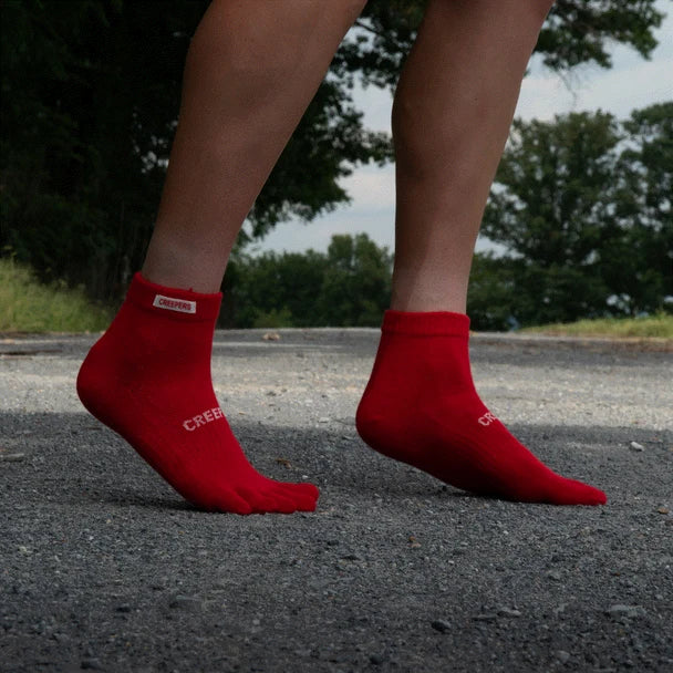 Creepers Merino Toe Socks - Quarter Crew Length Ltd Edition