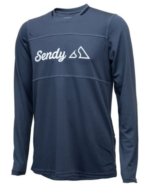 Sendy Men's Bold Black Long Sleeve Bike Jersey