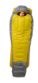 Rab Women's Neutrino -12degC Down Sleeping Bag Long LH - Zinc/Dark Pollen